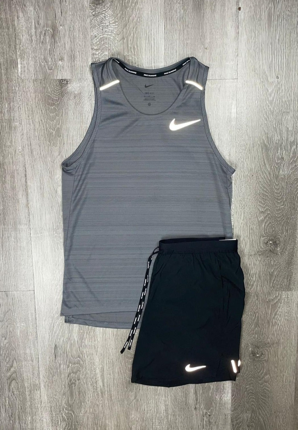 Nike 'Smoke Grey' Miler 1.0 Vest Set