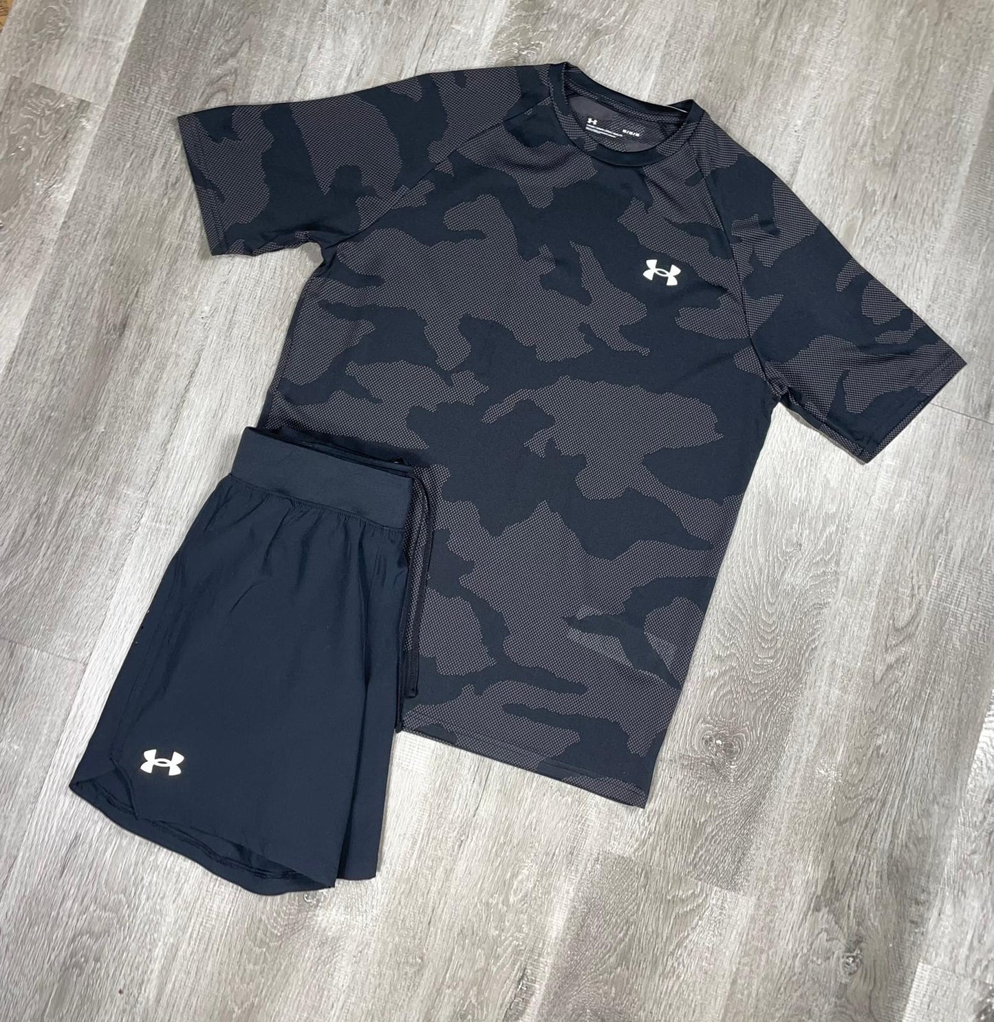 Under Armour Black Camo T-Shirt Set