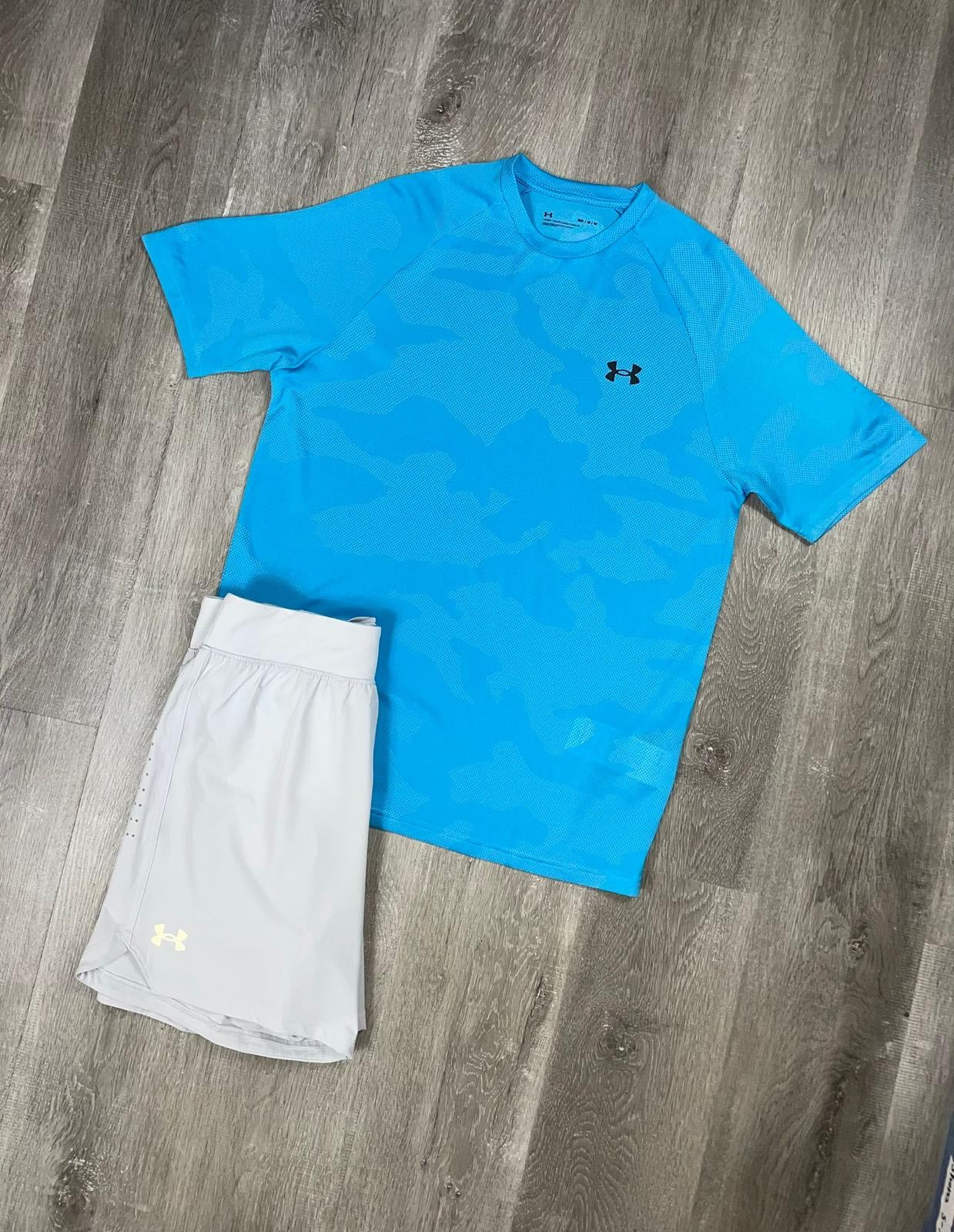 Under Armour Blue Camo T-Shirt Set