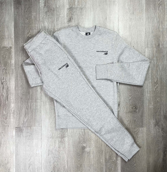 New Balance Core Grey Crewneck Tracksuit