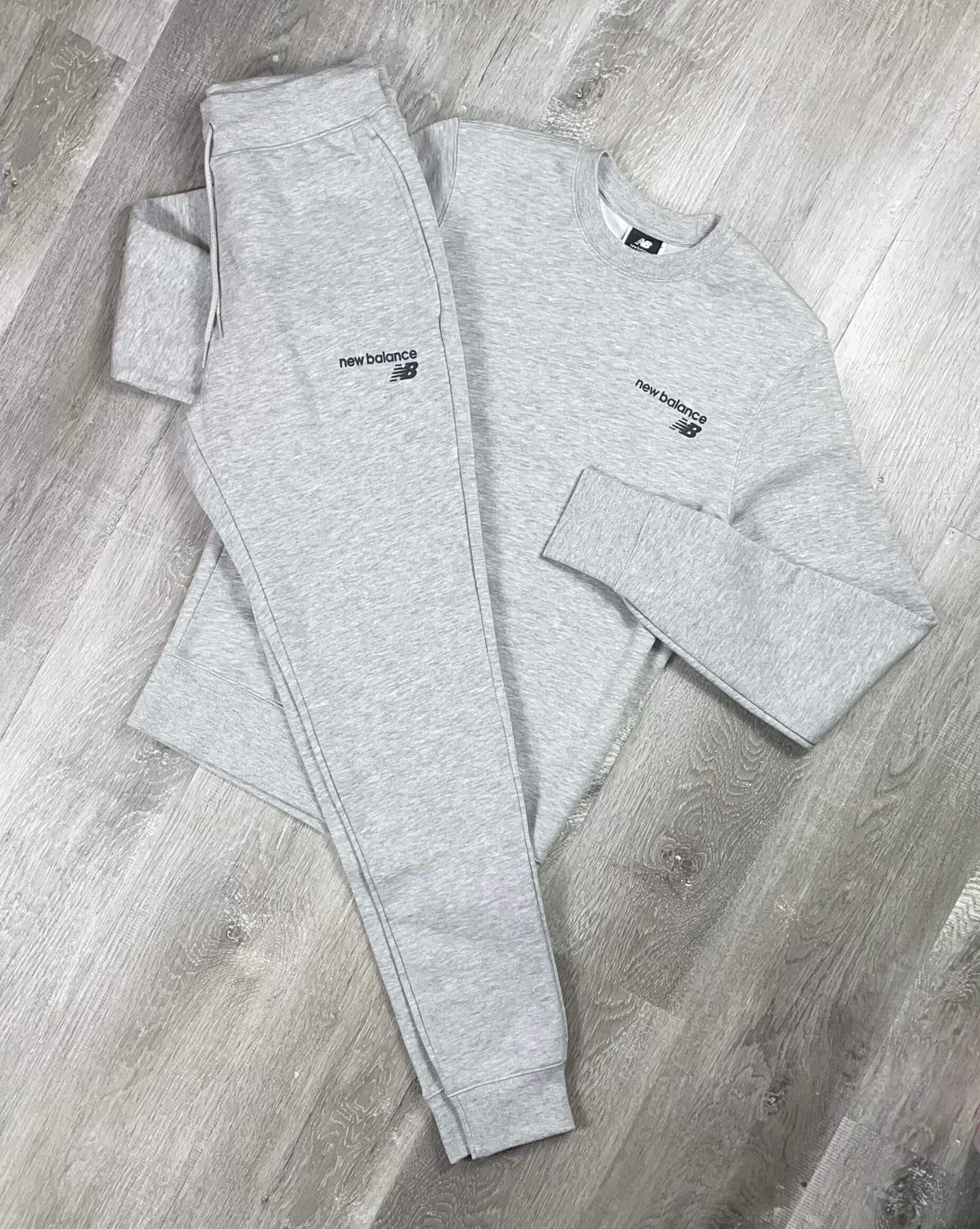 New Balance Core Grey Crewneck Tracksuit