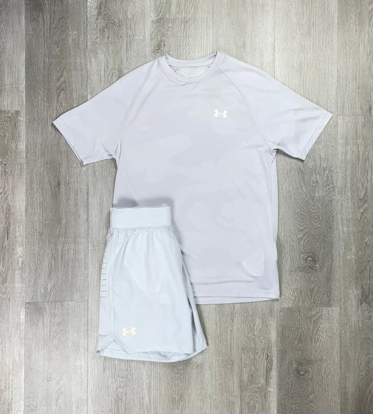 Under Armour 'Ice White' Camo Full T-Shirt Set