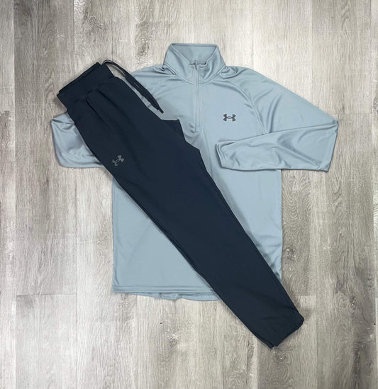 Under Armour Velocity Grey Half-Zip Tracksuit