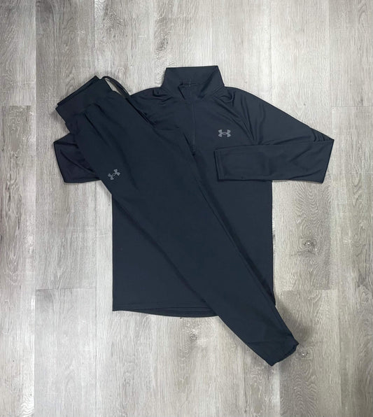 Under Armour Velocity Black Half-Zip Tracksuit