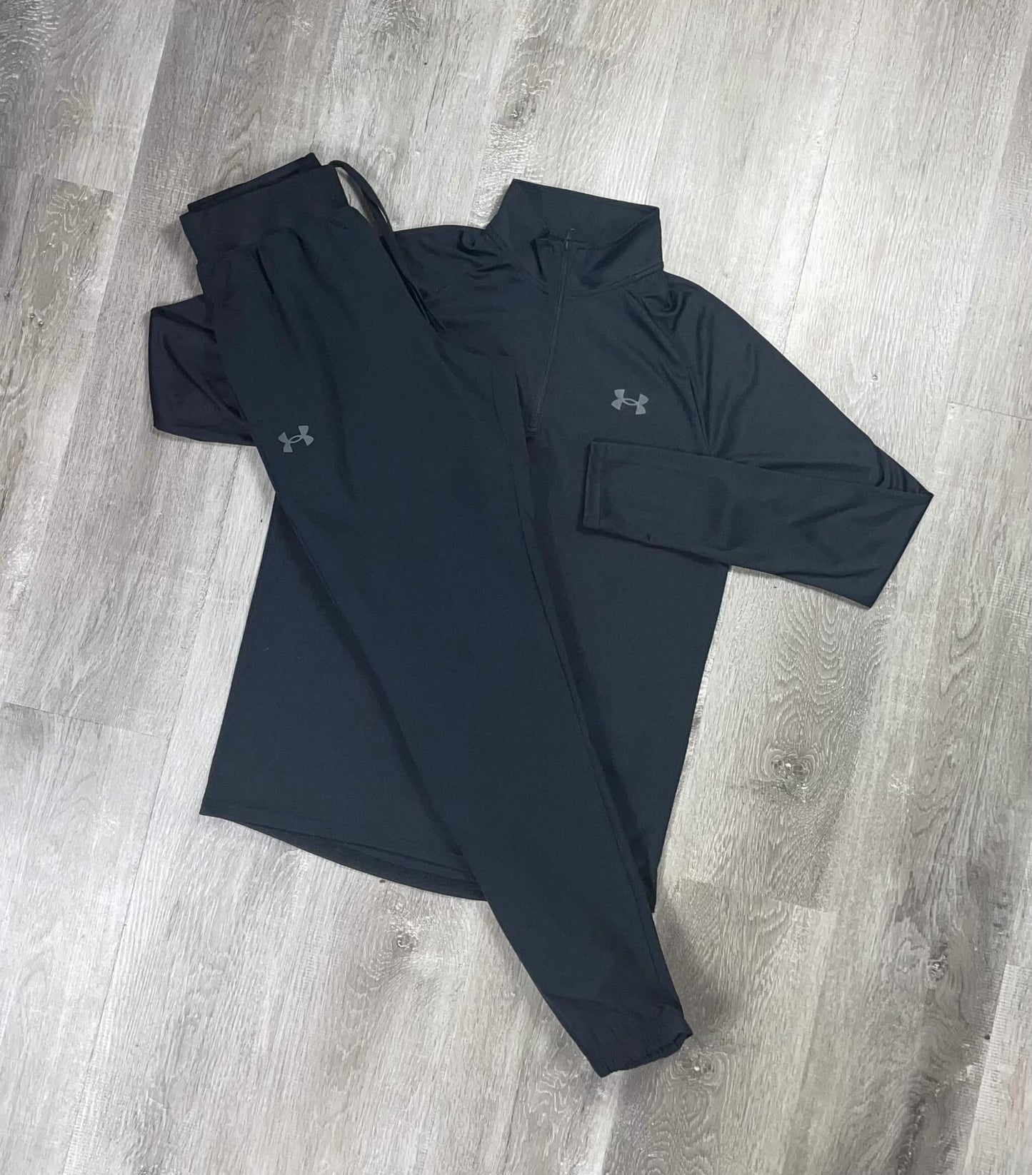 Under Armour Velocity Black Half-Zip Tracksuit