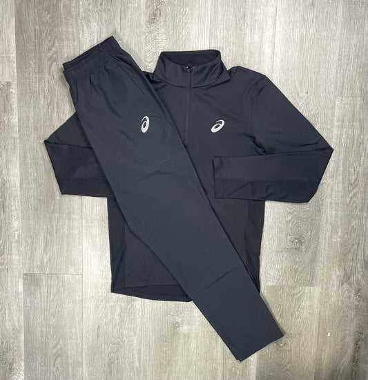 Asics Black Core Half-Zip Tracksuit