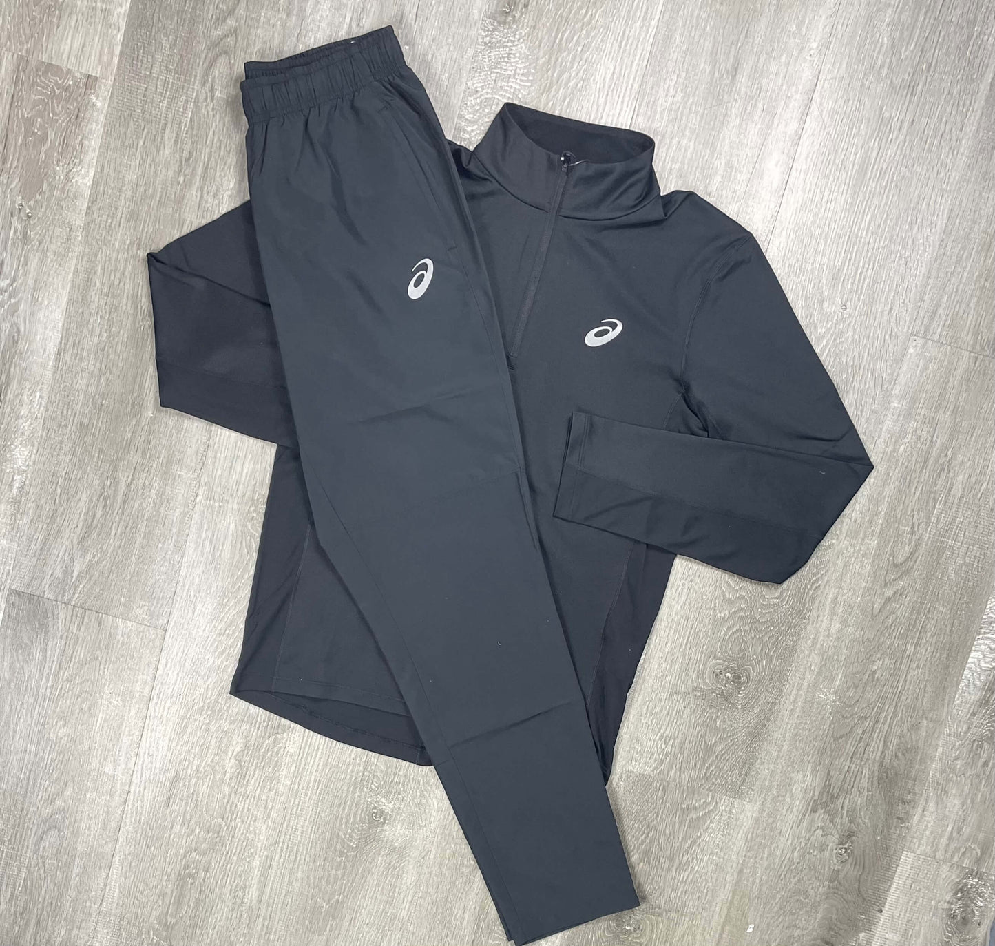 Asics Black Core Half-Zip Tracksuit