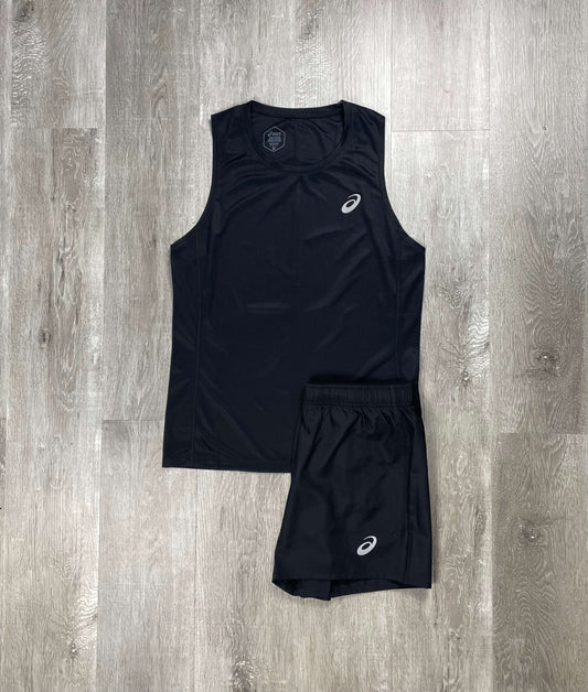 Asics Black Core Vest Set