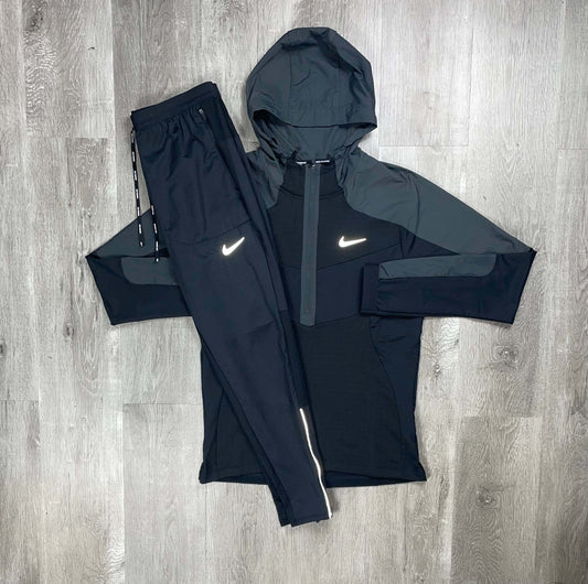 Nike Black 1/2 Zip Peformance Jacket Set