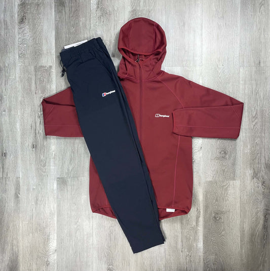 Berghaus 'Syrah Red' Fleece Hooded Theran Tracksuit