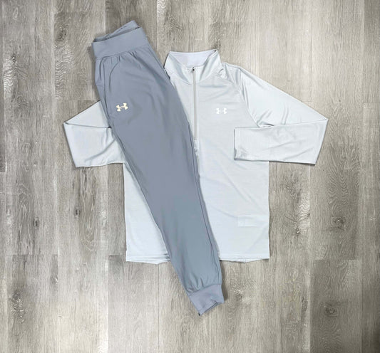 Under Armour Velocity White Half-Zip Tracksuit