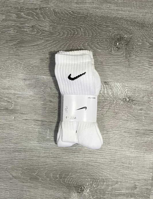 Nike 'White' Performance Socks 3 Pack