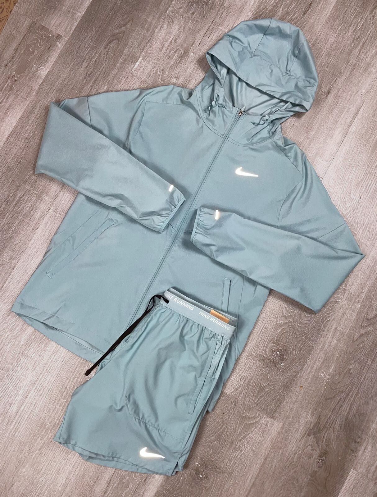 Nike 'Dark Turquoise' Run Repel UV Windrunner Set