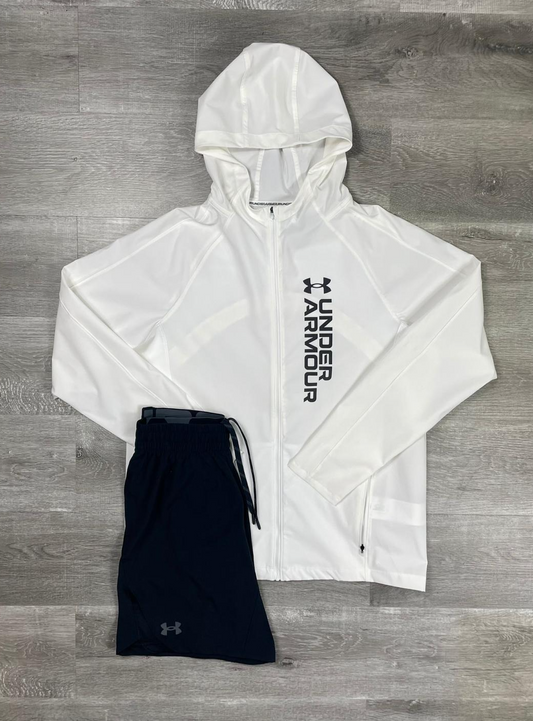 Under Armour 'Ice White' Run The Storm Windrunner Set