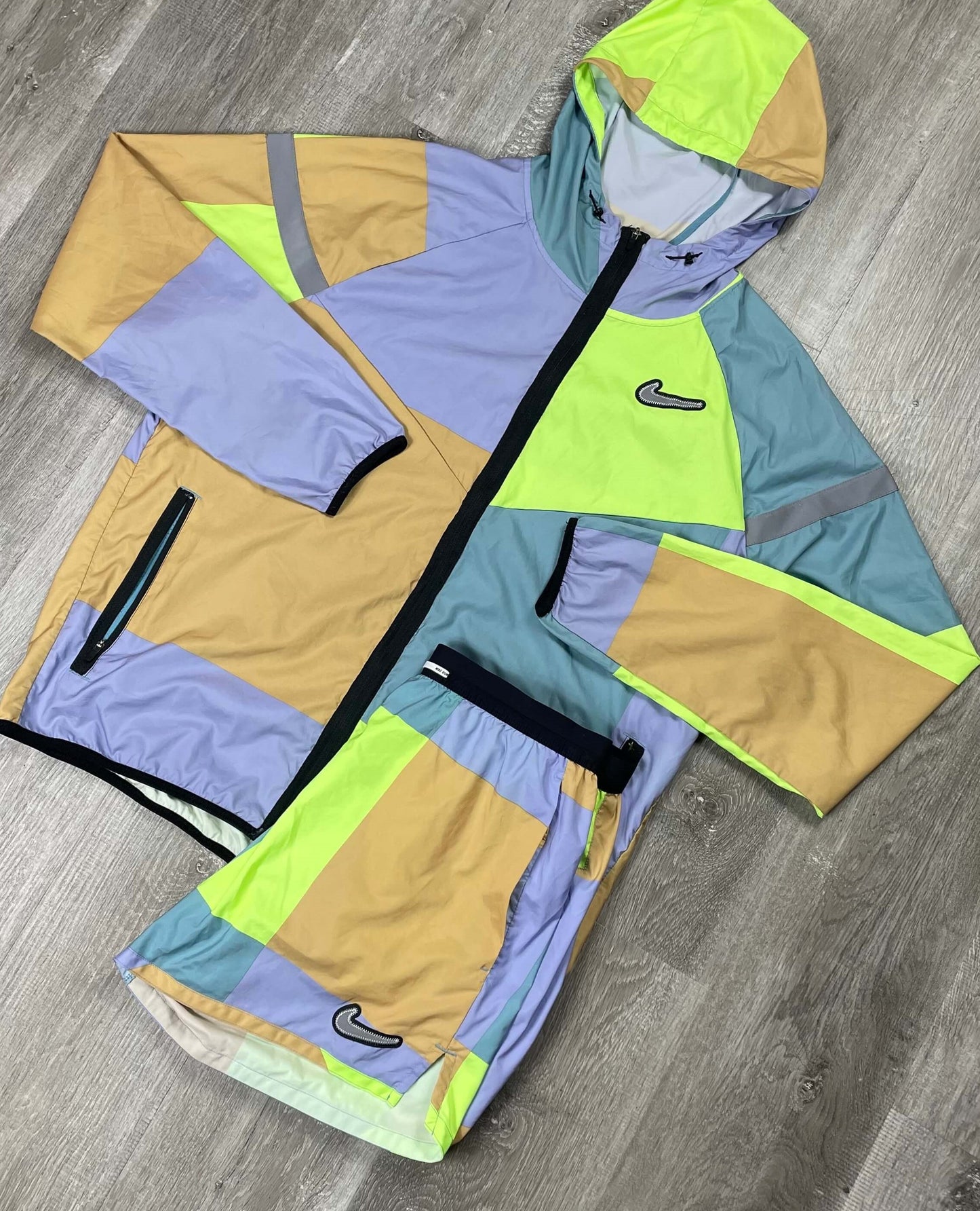 Nike 'Volt' Patchwork Jacket Set